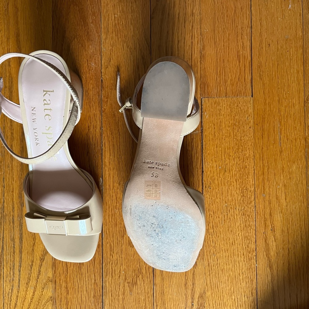 Kate Spade Bowdie Tan Sandals with Slingback Design - Picture 4 of 4